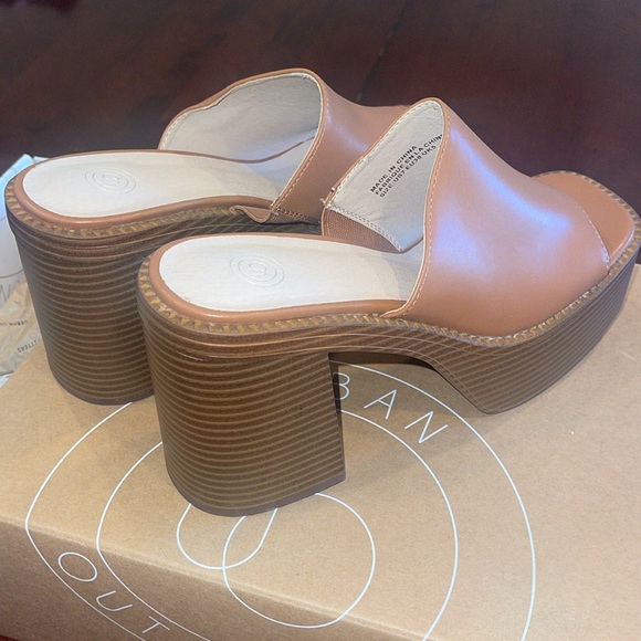 Urban Outfitters Paloma Mule Brown platform shoes size 7 - Picture 5 of 13